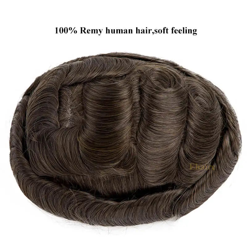 90% Ultra Men Capillary Prosthesis Full Lace Base Wig Man soft and Comfortable Men's Wigs Breathable Men's Capillary Prosthesis