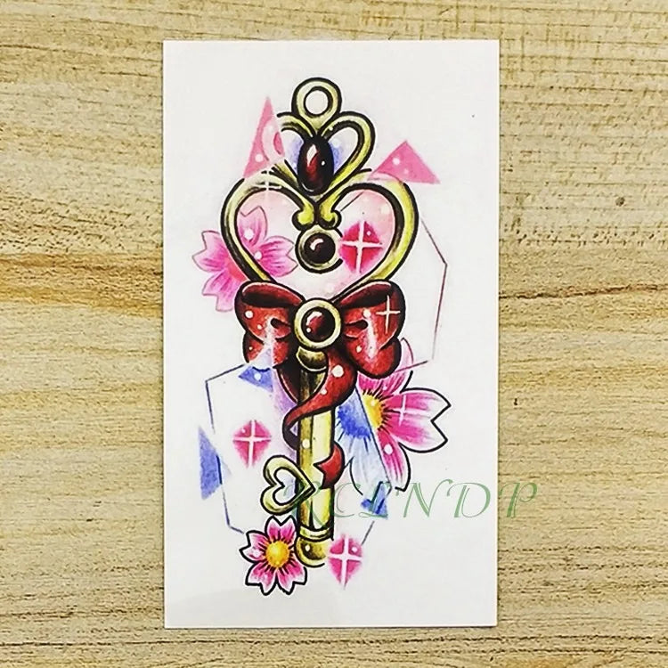 Anime Fire Flame Temporary Tattoo – Waterproof Flash Tattoo for Kids, Men & Women