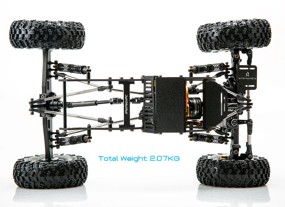 RhinoRC Tiny Stainless Steel Heavy-Duty Drive Shaft for 1/10 RC Car Crawler Axial SCX10 TRX4 Redcat Gen8