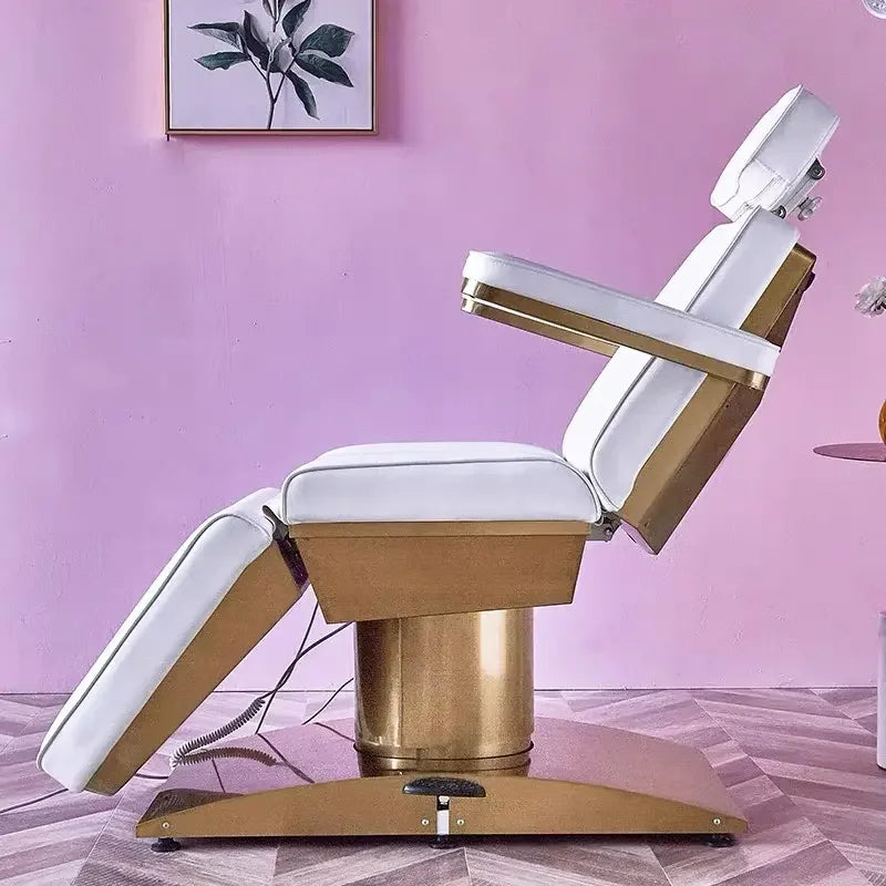 Professional Beauty Salon Bed – 3 or 4 Motor Metal Base with Manual & Remote Control