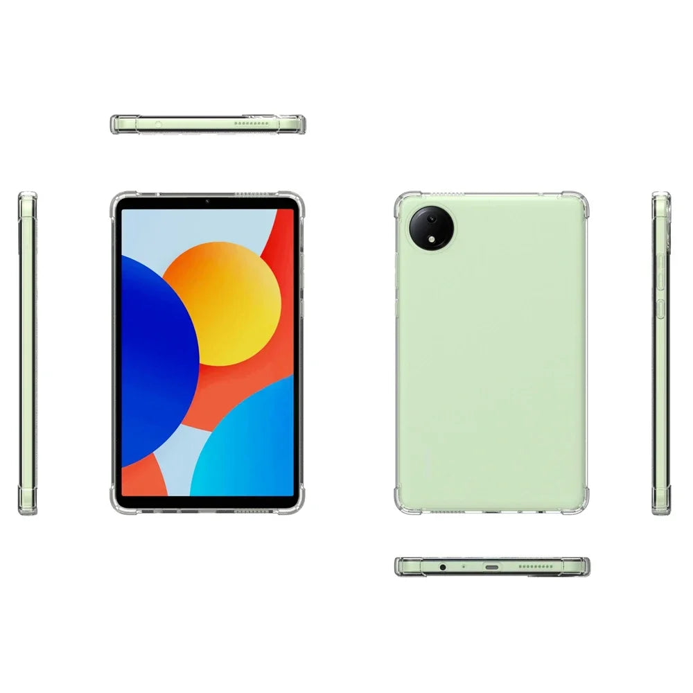 For Redmi Pad SE 8.7 2024 Case Transparent Airbags Soft Silicone TPU Protection Shockproof Cover For Xiaomi RedmiPad SE 8.7 Inch