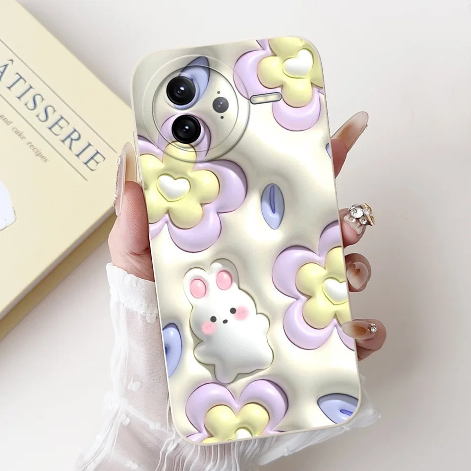 Xiaomi Poco F7 Ultra / F7 Pro Phone Case – Cute Cat & Panda Soft Silicone Shockproof Cover