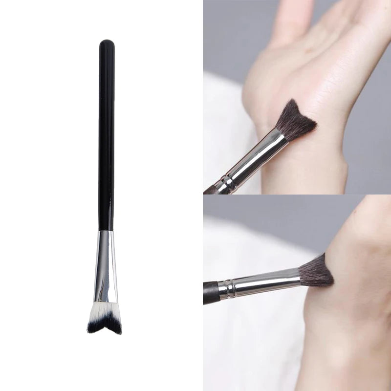 Nose Shadow & Angled Contour Makeup Brush – Professional Blending Brush for Face
