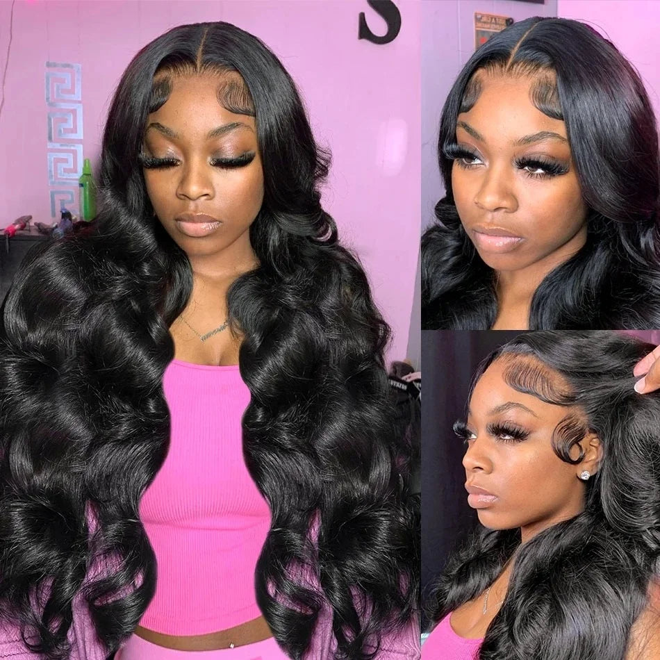 40 Inch Body Wave 13x4 13x6 HD Lace Frontal Wigs Human Hair 300 High Density Body Wave Lace Front Wig For Women Brazilian Hair