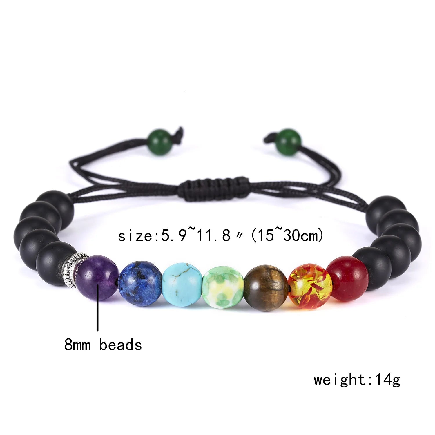 Reiki Healing Stone Bracelet For Women Men Yoga Meditation Jewelry Handmade Woven Natural Crystal Beads Bracelet Bangle