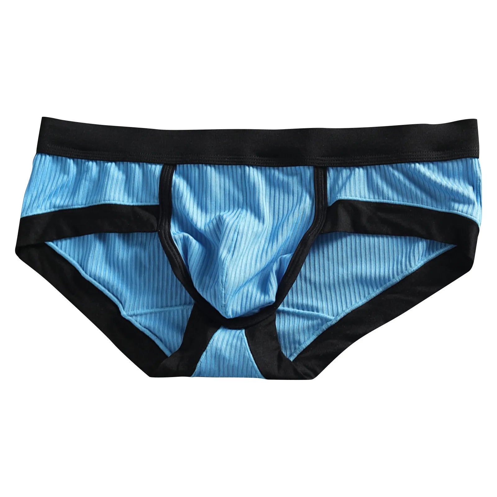 Men's Low-Waist Sexy Striped Briefs – U-Convex Breathable Soft Fiber Underwear