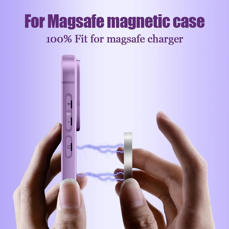 Magnetic Samsung Galaxy Phone Case – Soft MagSafe Wireless Charging Cover for S25, S24, S23, A56, A55, A16, A15