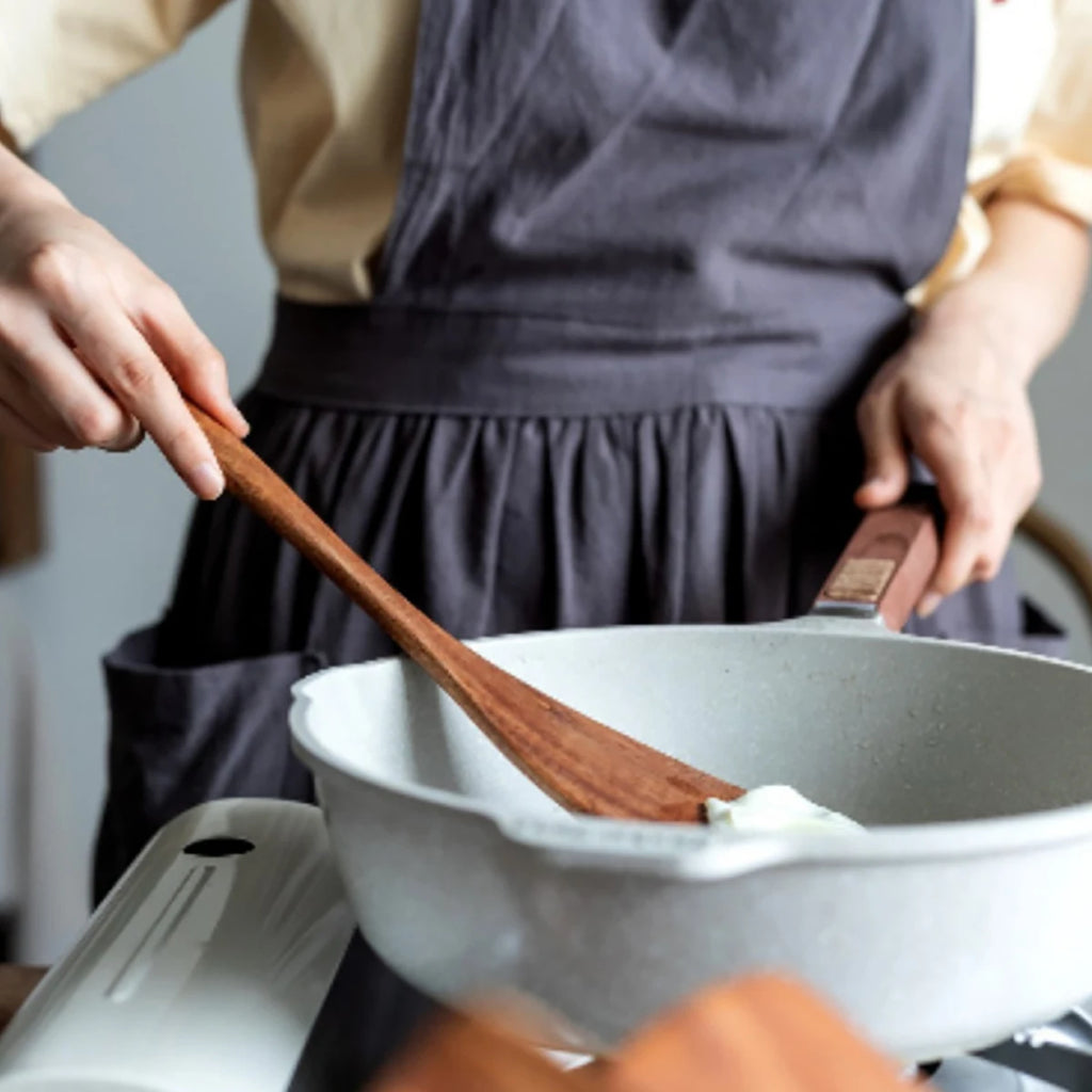 Wood Kitchenware Cooking Set – Natural Wooden Kitchen Utensils for Home Cooking