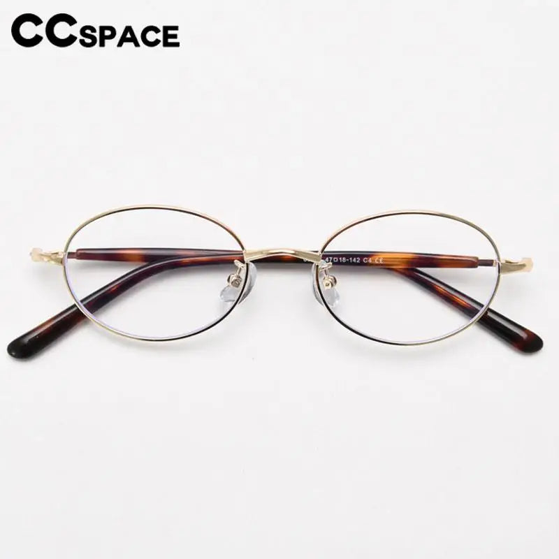 Oval Metal Spectacles Frames – Lightweight Eyeglass Frames for Men & Women