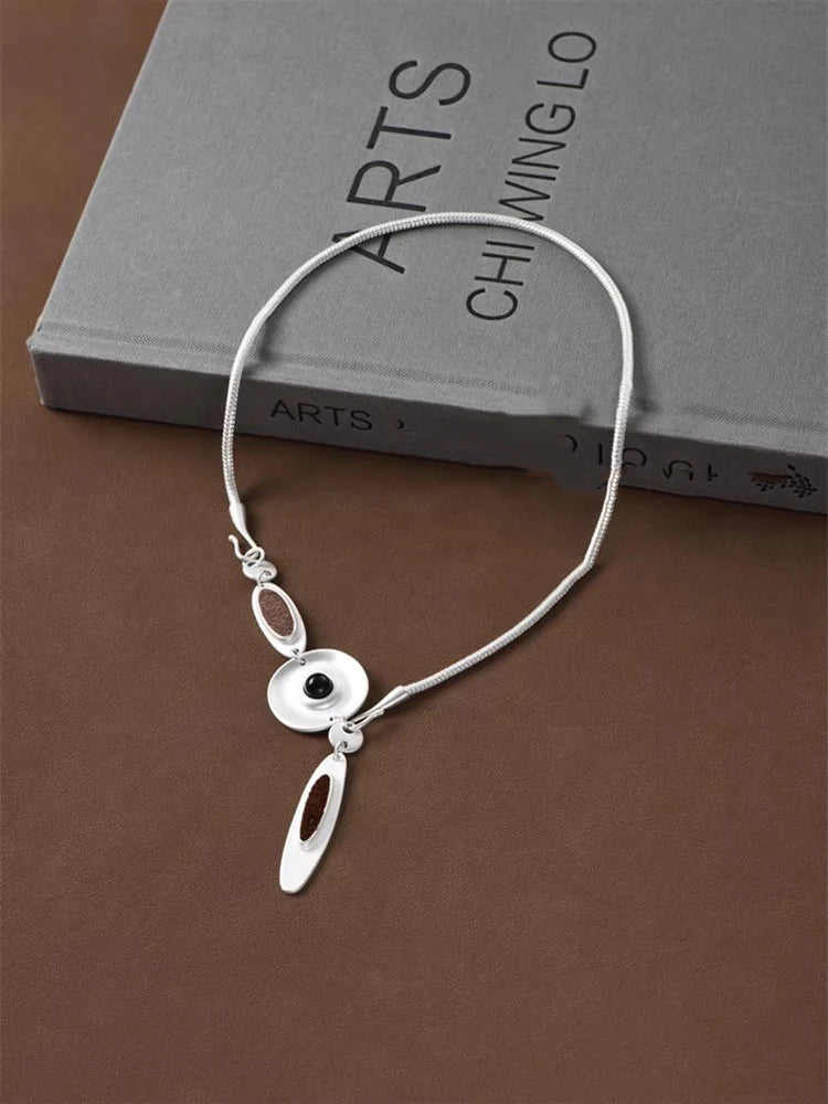 Eye Motif Necklace & Earrings Set – Artistic Craft Jewelry for Women & Men