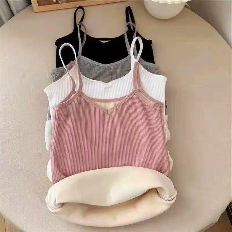 Women's Winter Warm Underwear – Solid Color Thermal Base Layer