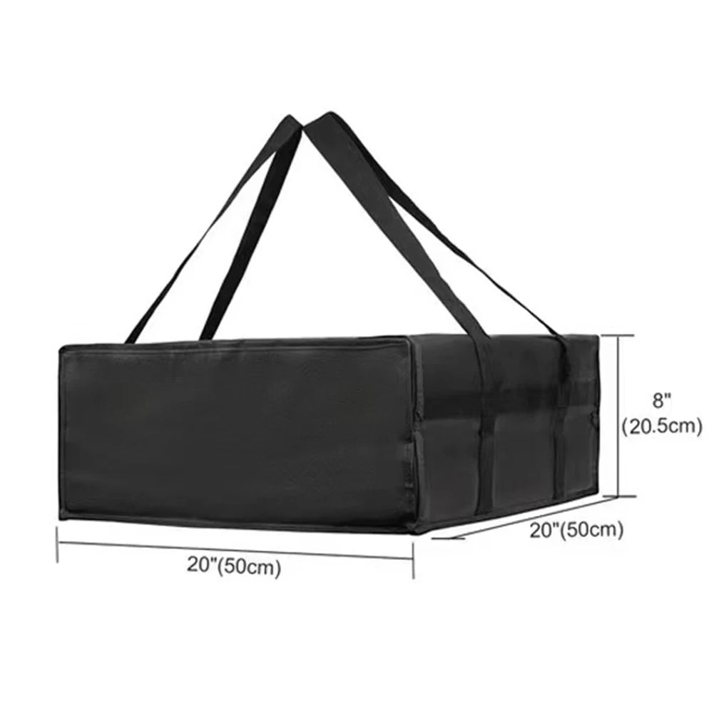 1pc Pizza Delivery Bag Non-woven Fabric Insulated Pizza Delivery Bags Grocery Food Bag Portable Bag Replacement Parts