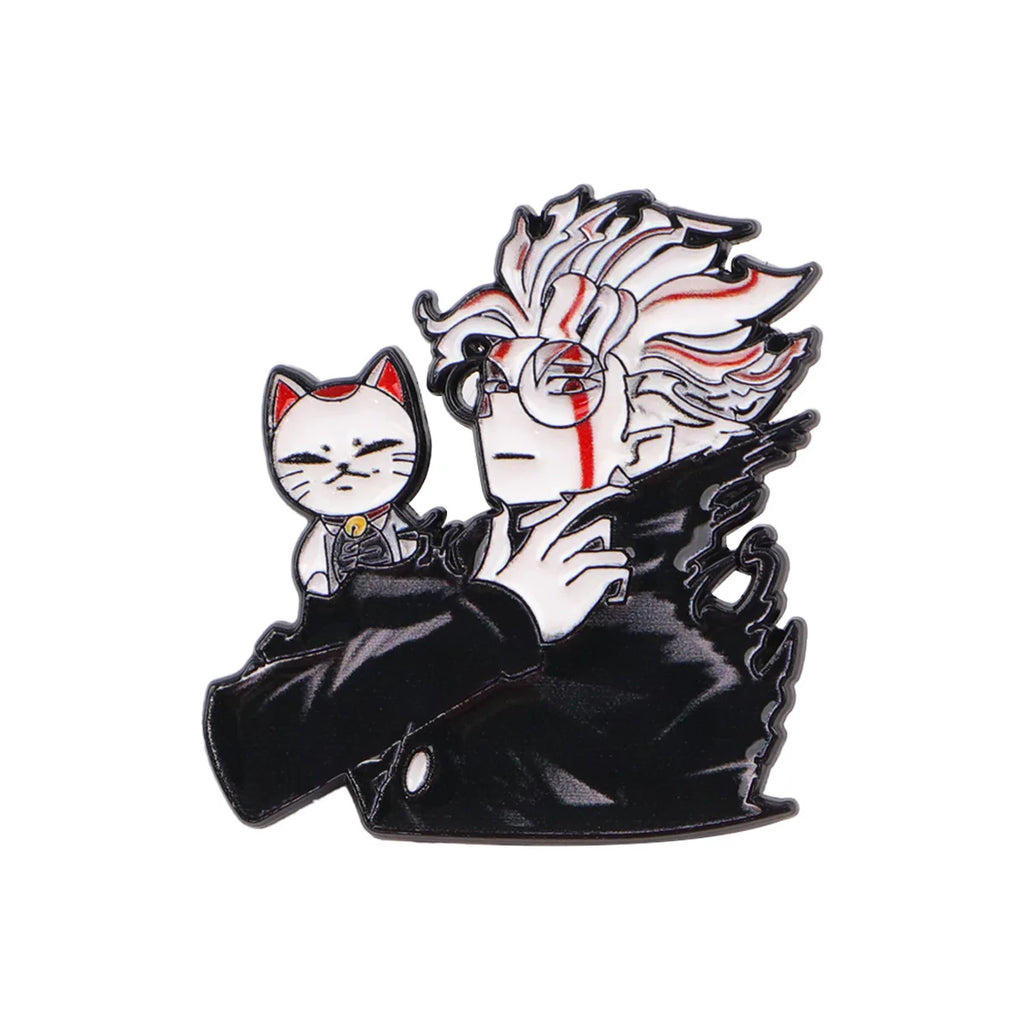 Cute Girls Enamel Pin Anime Characters Brooches on Clothes Badge Bag Clothes Kawaii Cat Lapel Woman Men Jewelry Fans Adults Gift