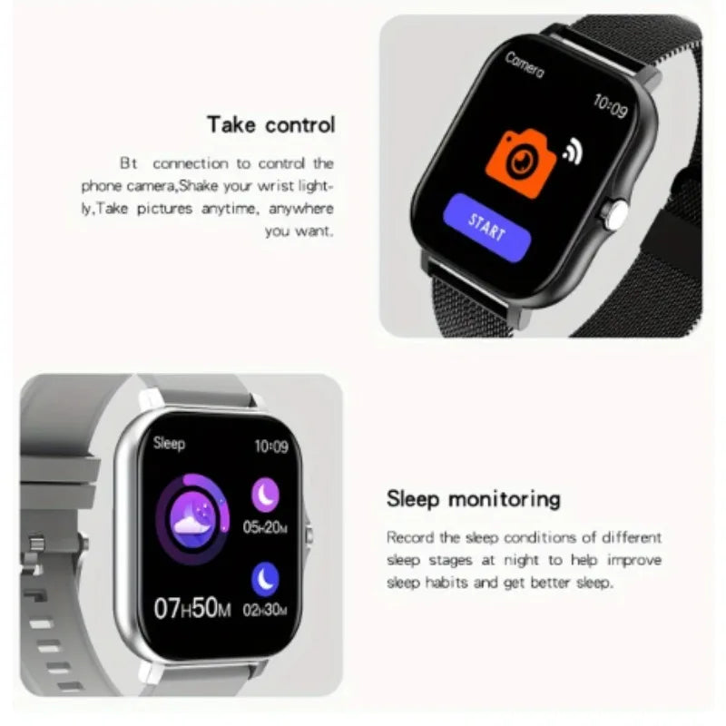 Bluetooth Call Smartwatch – 1.83" Sports Fitness Watch for Android & iOS