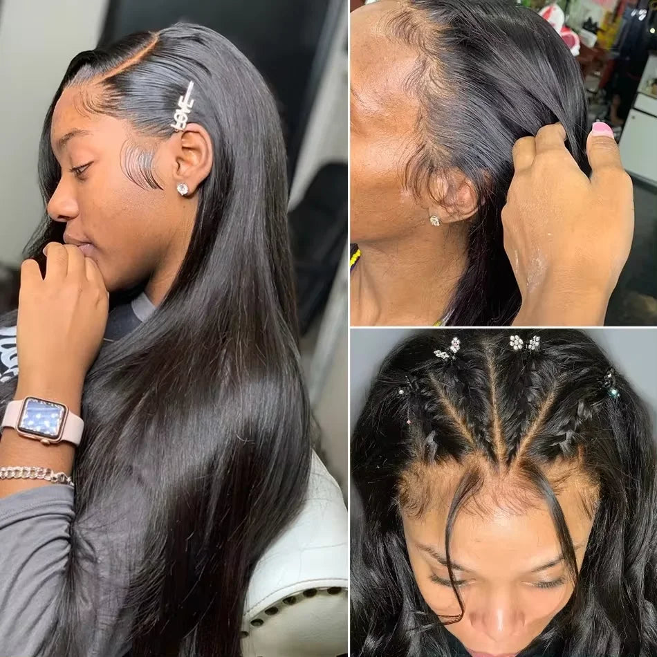 30 36 Inch 13x4 Human Hair Lace Frontal Wig Bone Straight Transparent Hd Lace Wig 13x6 Human Hair For Woman Remy Human Hair Wigs