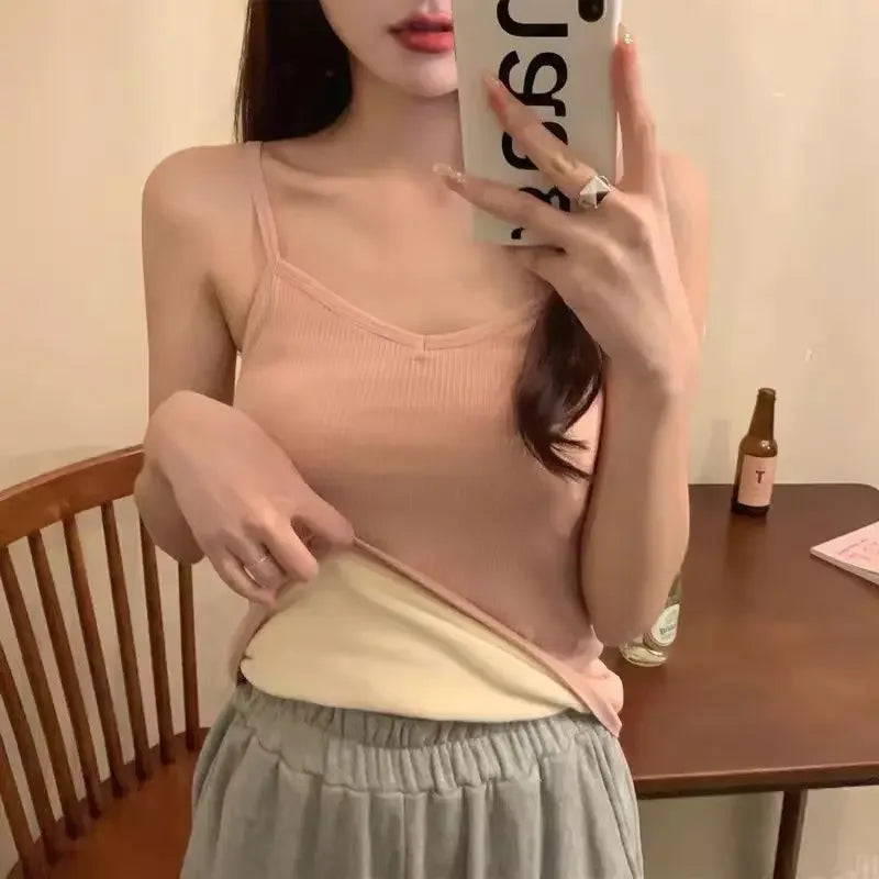 Women's Winter Warm Underwear – Solid Color Thermal Base Layer
