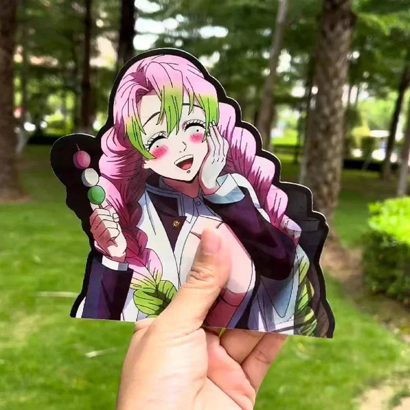 Demon Slayer Kanroji Mitsuri Motion Stickers – Anime Character Decals for Fans