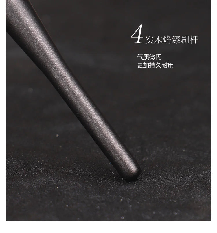 Piccasso Grey Makeup Brush 702 Small Loose Powder Brush Soft Squirrel Hair Solid Wood Professional Face Makeup Brush