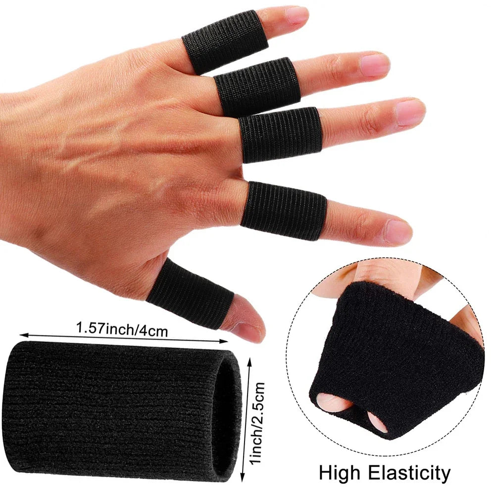 Finger Protection Sleeves – 10-Pack Elastic Support for Basketball, Gym & Sports