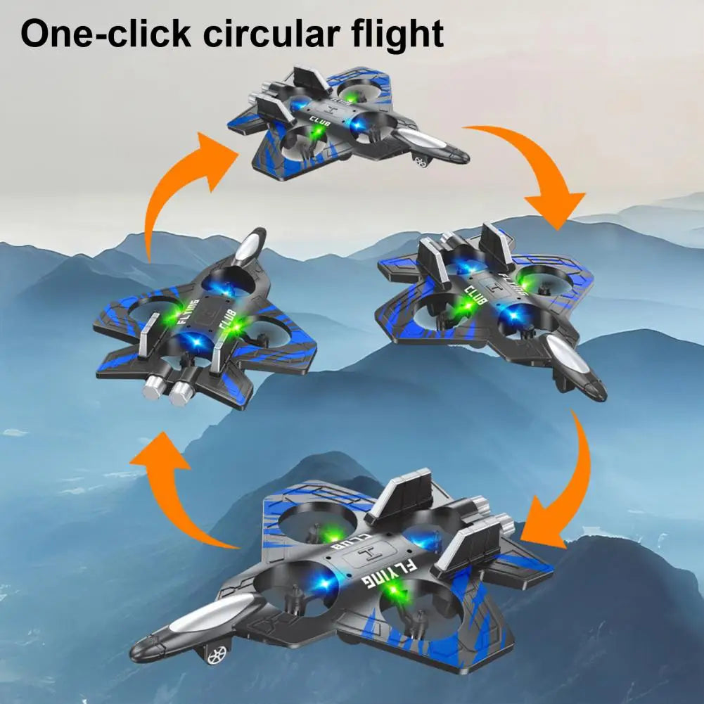 Remote Control Airplane Toy – 360° Stunt Flip Mini EPP Foam Fighter Jet for Kids & Adults (2.4GHz)