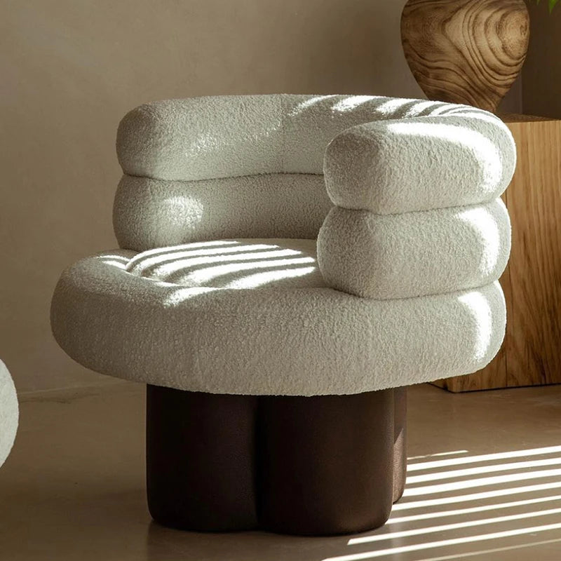 Modern Single Sofa – Lazy Luxury Nordic Corner Sofa for Bedroom & Balcony