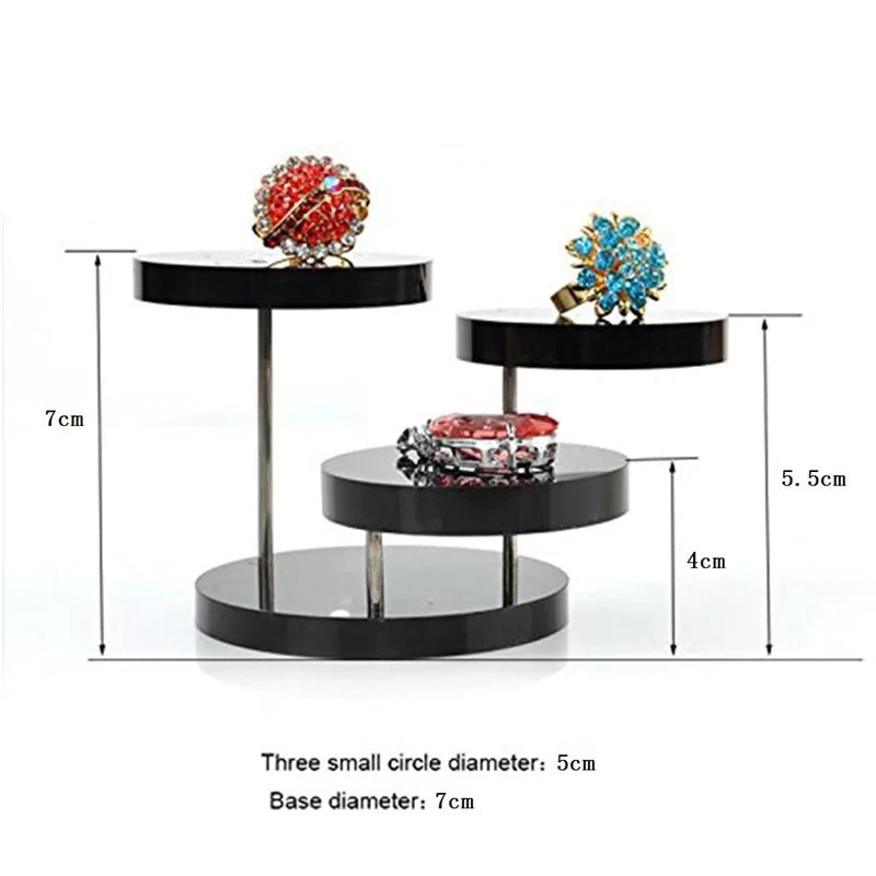 3 Layers Selling Fashion Temperament High-grade Sense of Acrylic Jewelry Display Stand/Multi-layer Round Cake and Dessert Rack
