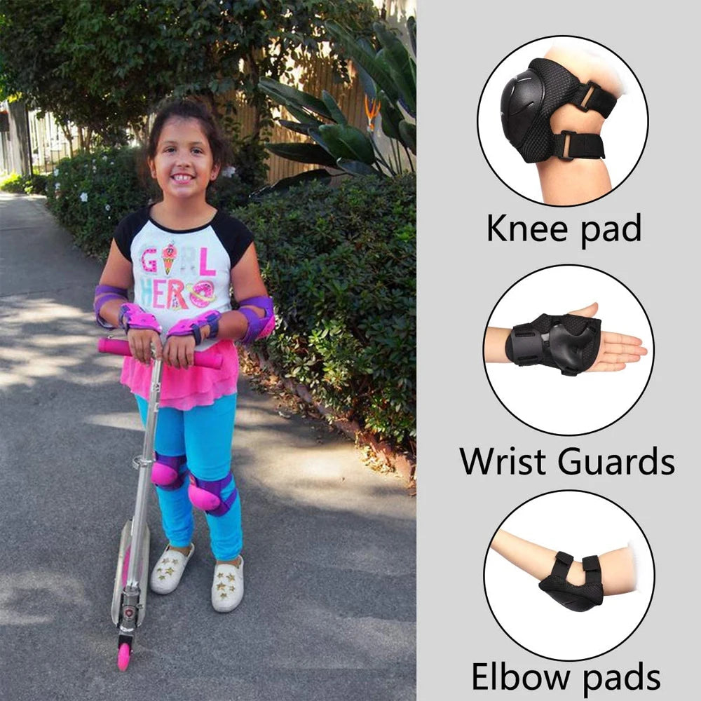 Kids Knee Pads & Elbow Pads Set – Protective Safety Gear for Children Ages 3–7