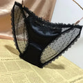 Women's Sexy Satin Lace Underwear – Fashionable Silky Briefs