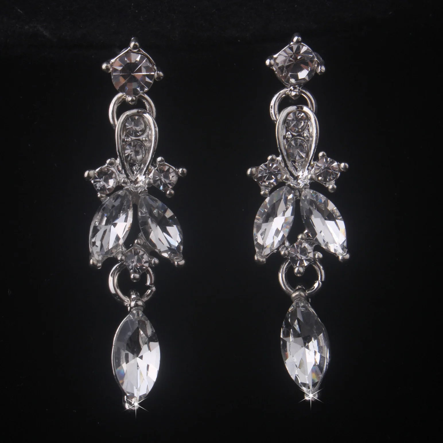 High-End Bridal Wedding Necklace & Earring Set – Elegant Evening Party Accessories