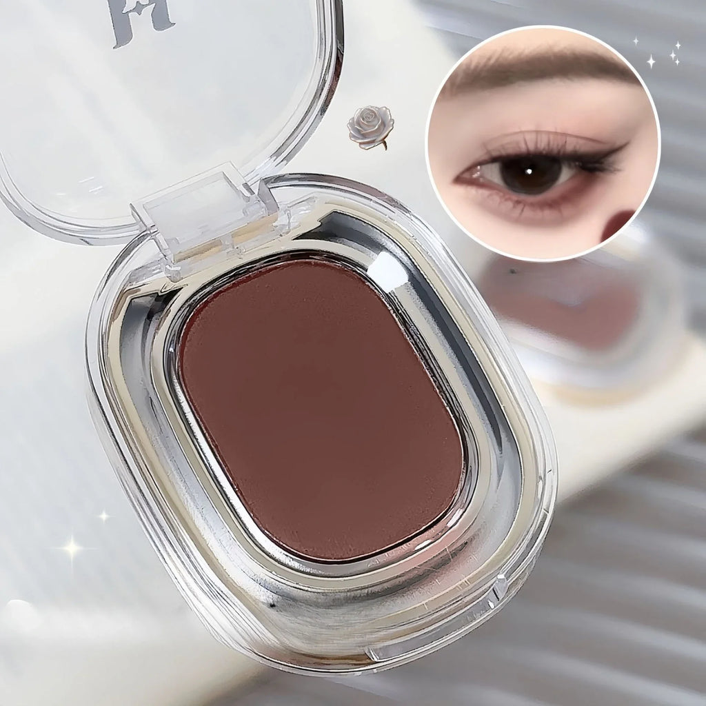 Monochrome Matte Brick Red Eyeshadow Silky Brown Powder Palette Waterproof Lying Silkworm Eyeliner Aegyo-sal Under Eye Makeup
