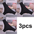 Women's Ice Silk Underwear – 3-Pack Low Waist V-Waist Breathable Sports Briefs with Cotton Crotch