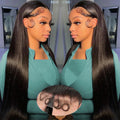 13x4 Bone Straight Lace Front Wig 13x6 Transparent Lace Closure Wig 38 40 Inch Human Hair Wigs For Women 360 Full Lace Front Wig