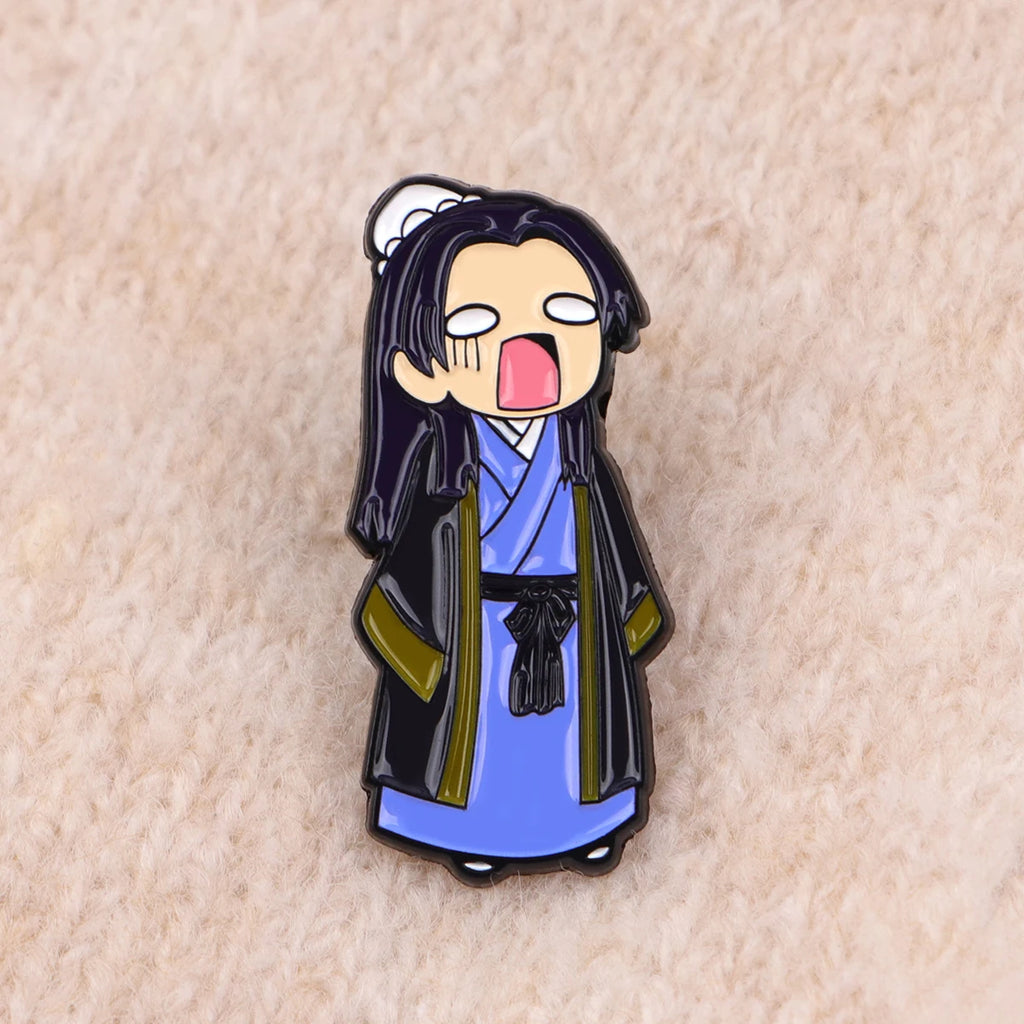 Cute Girls Enamel Pin Anime Characters Brooches on Clothes Badge Bag Clothes Kawaii Cat Lapel Woman Men Jewelry Fans Adults Gift