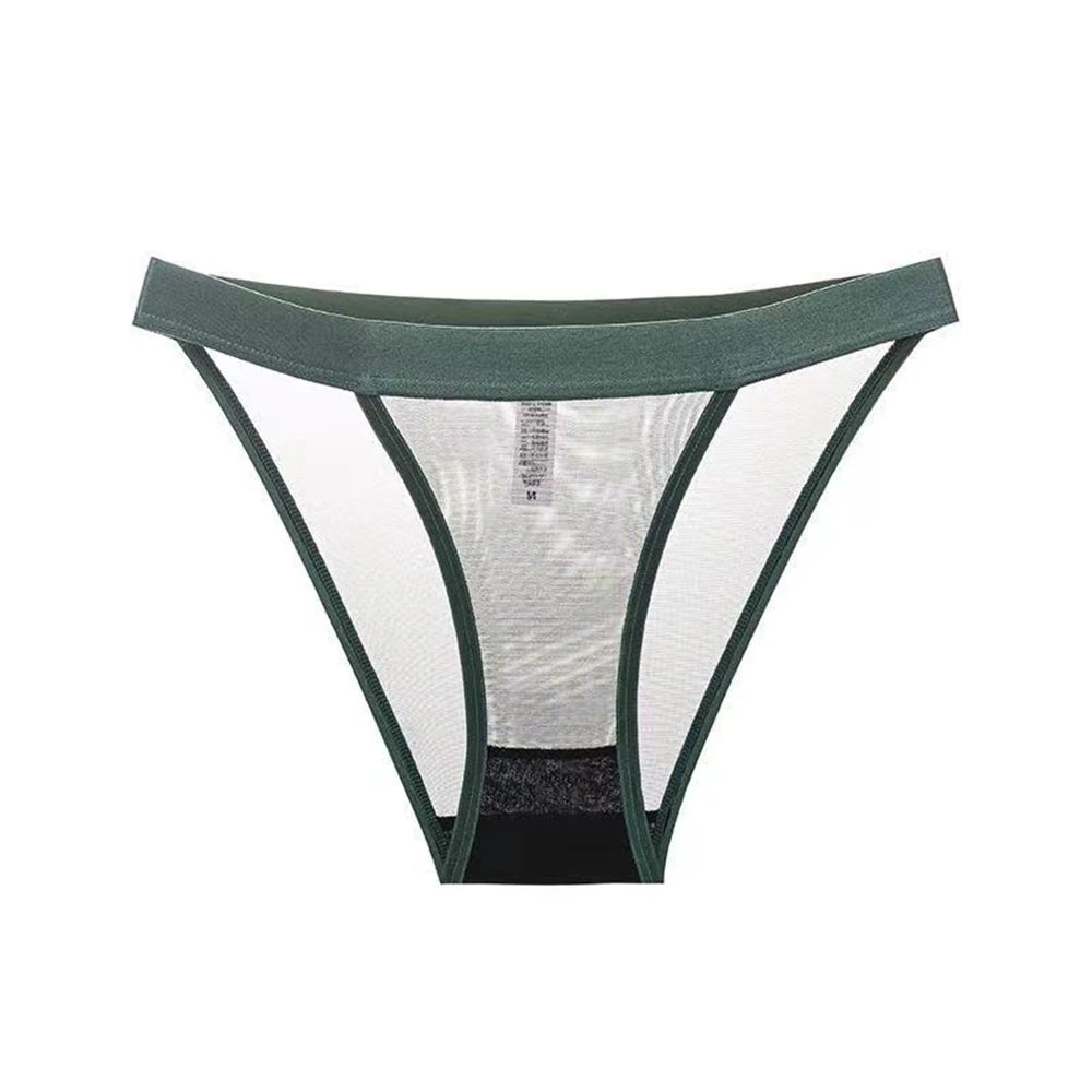 Women's Sheer Seamless Underwear – Breathable See-Through Briefs