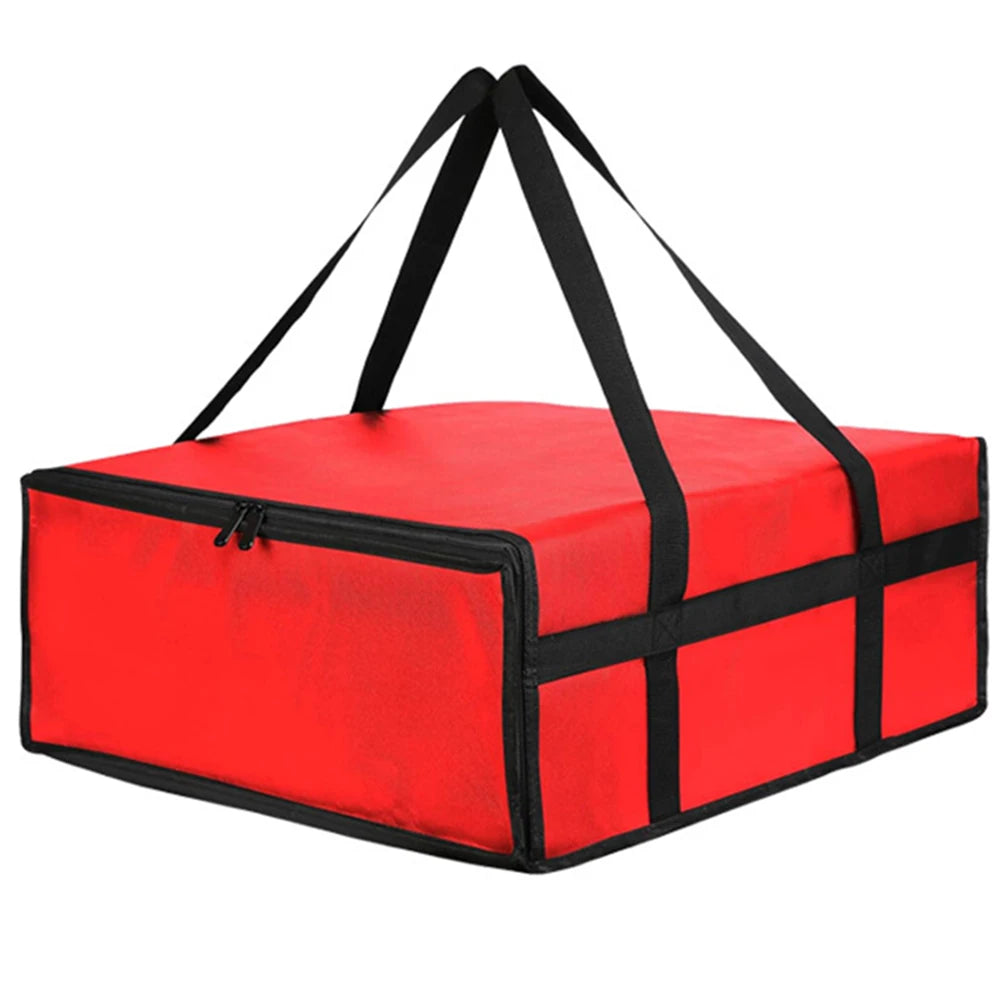 1pc Pizza Delivery Bag Non-woven Fabric Insulated Pizza Delivery Bags Grocery Food Bag Portable Bag Replacement Parts