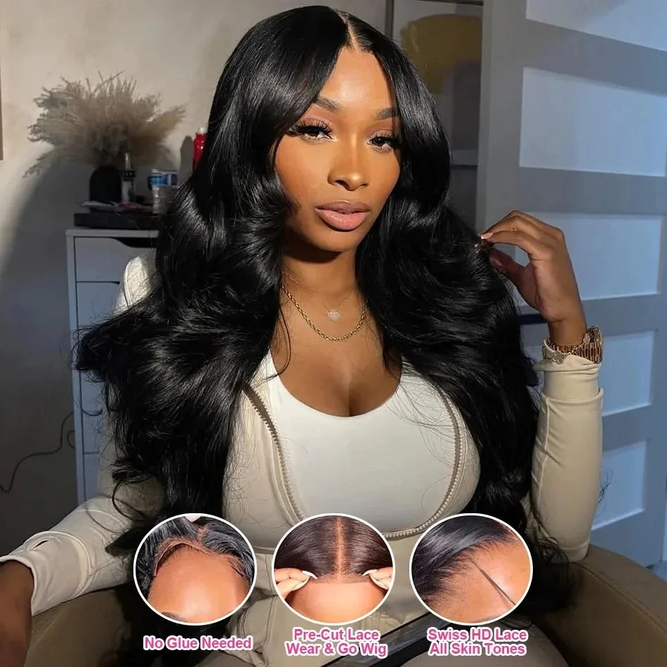 30 40 Inch 13x6 Body Wave Lace Front Wigs Human Hair 13x4 Brazilian Transparent Lace Frontal Wig For Women With Baby Hair