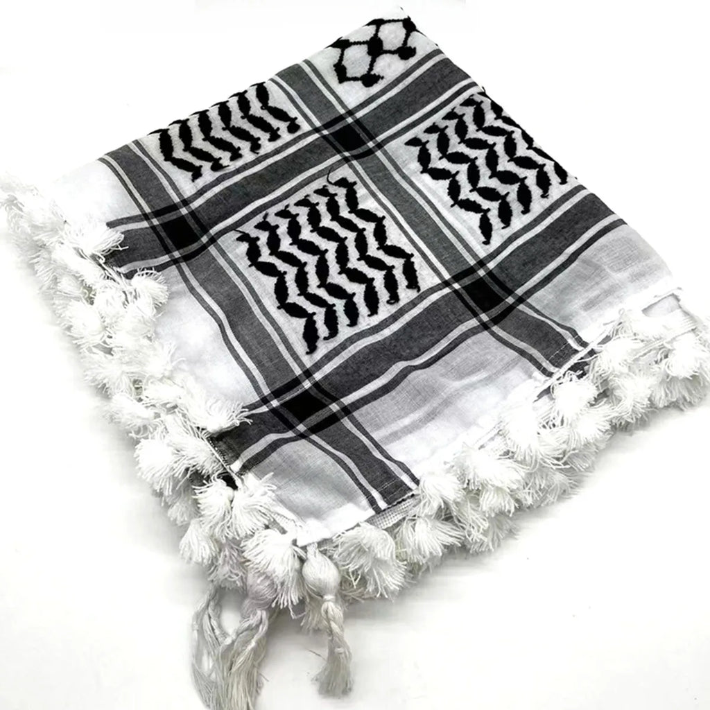 Traditional Palestinian Keffiyeh – Premium Arabic Kufiya Scarf for Men & Women
