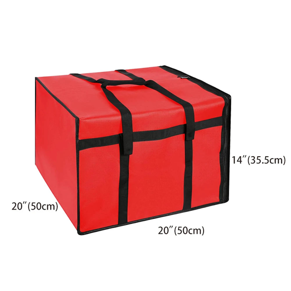 1pc Pizza Delivery Bag Non-woven Fabric Insulated Pizza Delivery Bags Grocery Food Bag Portable Bag Replacement Parts