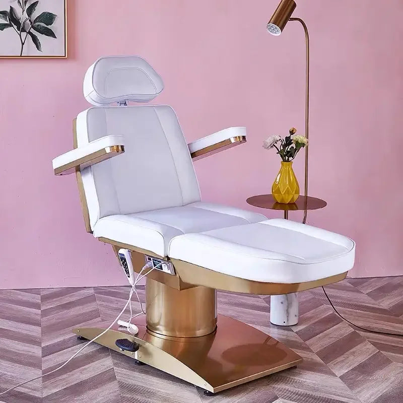 Professional Beauty Salon Bed – 3 or 4 Motor Metal Base with Manual & Remote Control