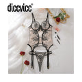 Embroidered Floral Lace Bodysuit Lingerie Set – Sexy Bra & Brief Underwear