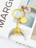 Keychain Golden Snitch Pendant Fashion Trend Backpack Accessory for Boys And Girls Jewelry Gift