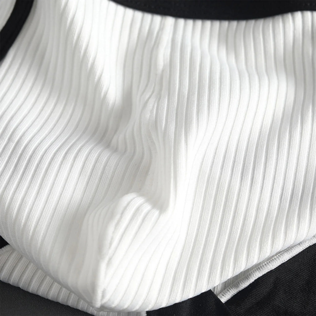 Men's low-waist sexy underwear U-convexs large bag youth striped Underpants breathable soft comfort loose fiber fabric briefs