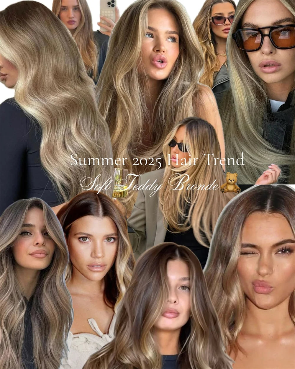 Long Blonde Wig Thick Wavy Blonde Lace Front Wig with Light Brown Roots Balayage Synthetic Fibre Luxury Women Wigs Daily Use