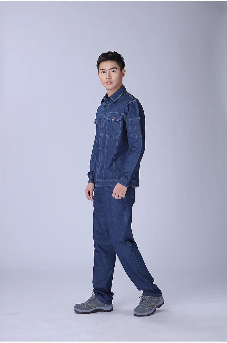 Working Clothes For Men Men's Overalls Work Wear Clothing Overalls Workwear Workshop Uniforms Mechanic Man Print Logo