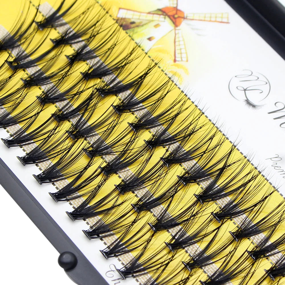 Moonlily Mink Super Cluster Eyelash Extension Natural 3D Russian Volume Faux Eyelashes Individual Lashes Makeup Cilia Cilias