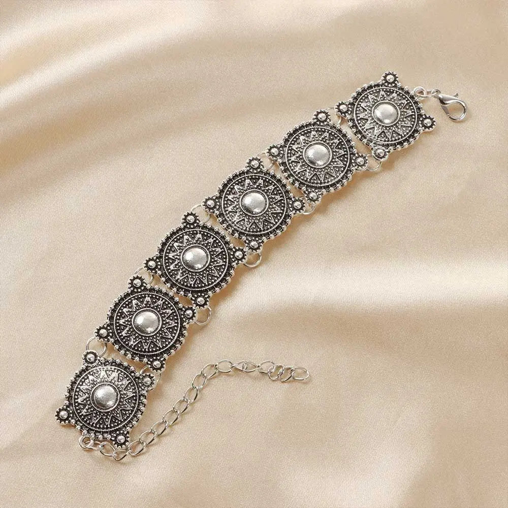 Fashion Vintage Jewelry Set – Necklace & Bracelet Wrist & Neck Accessories for Women