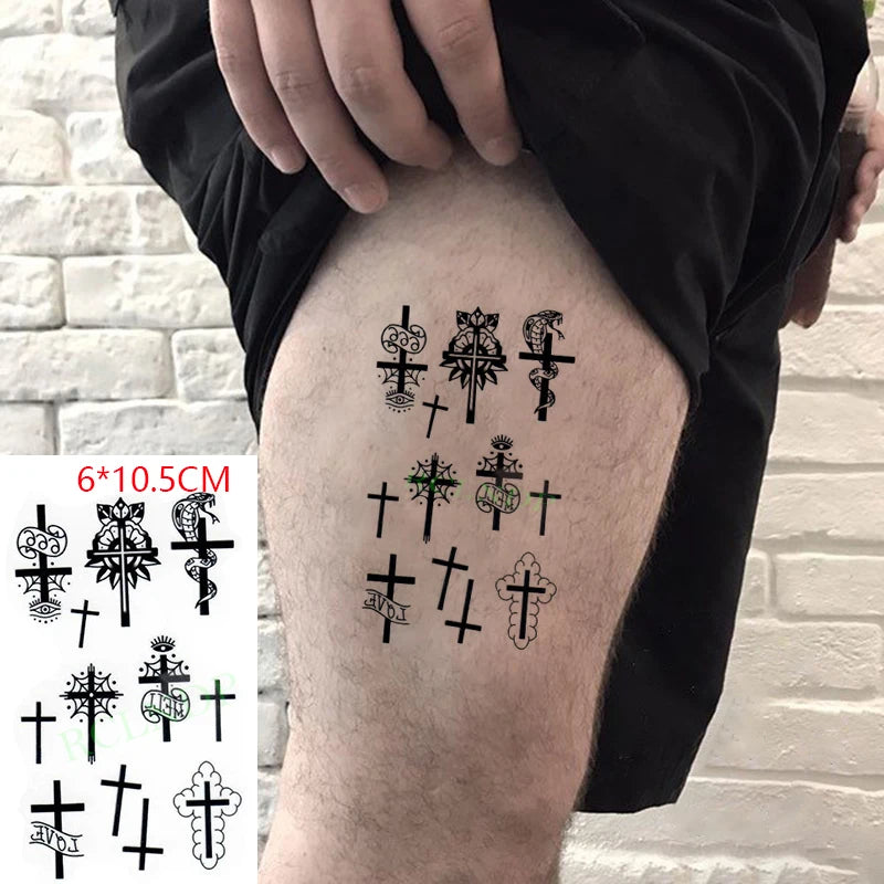 Anime Fire Flame Temporary Tattoo – Waterproof Flash Tattoo for Kids, Men & Women