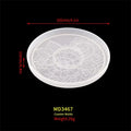 Round Coaster Silicone Mold | DIY Epoxy Resin & Concrete Flower Coaster Mold | Coffee & Wine Glass Home Decor Craft