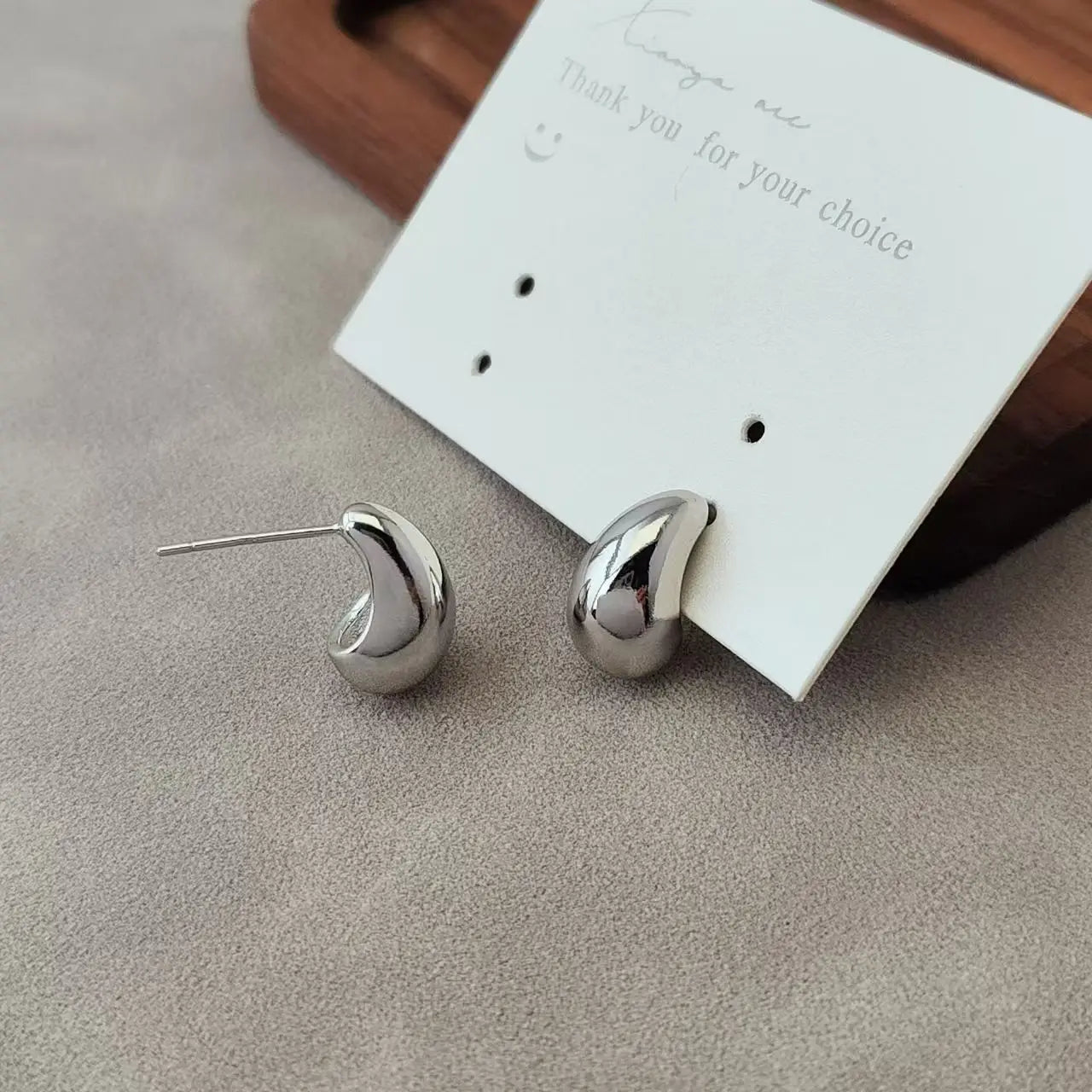 Ventfille 925 Sterling Silver Water Drop Earring for Women Gift Minimalism Versatile Office Trend Jewelry Dropshipping
