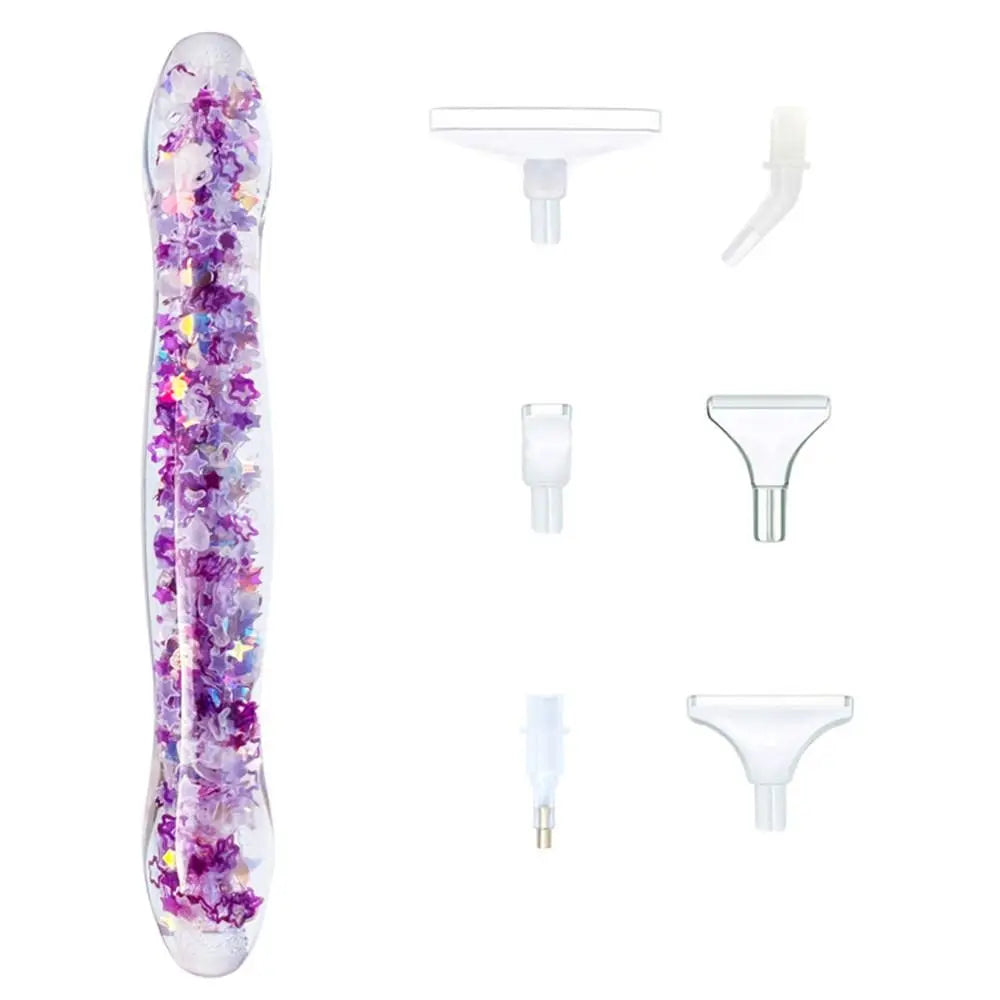 Luminous Diamond Painting Drill Pen – Cross Stitch Embroidery Point Drill Pen with Replacement Tips